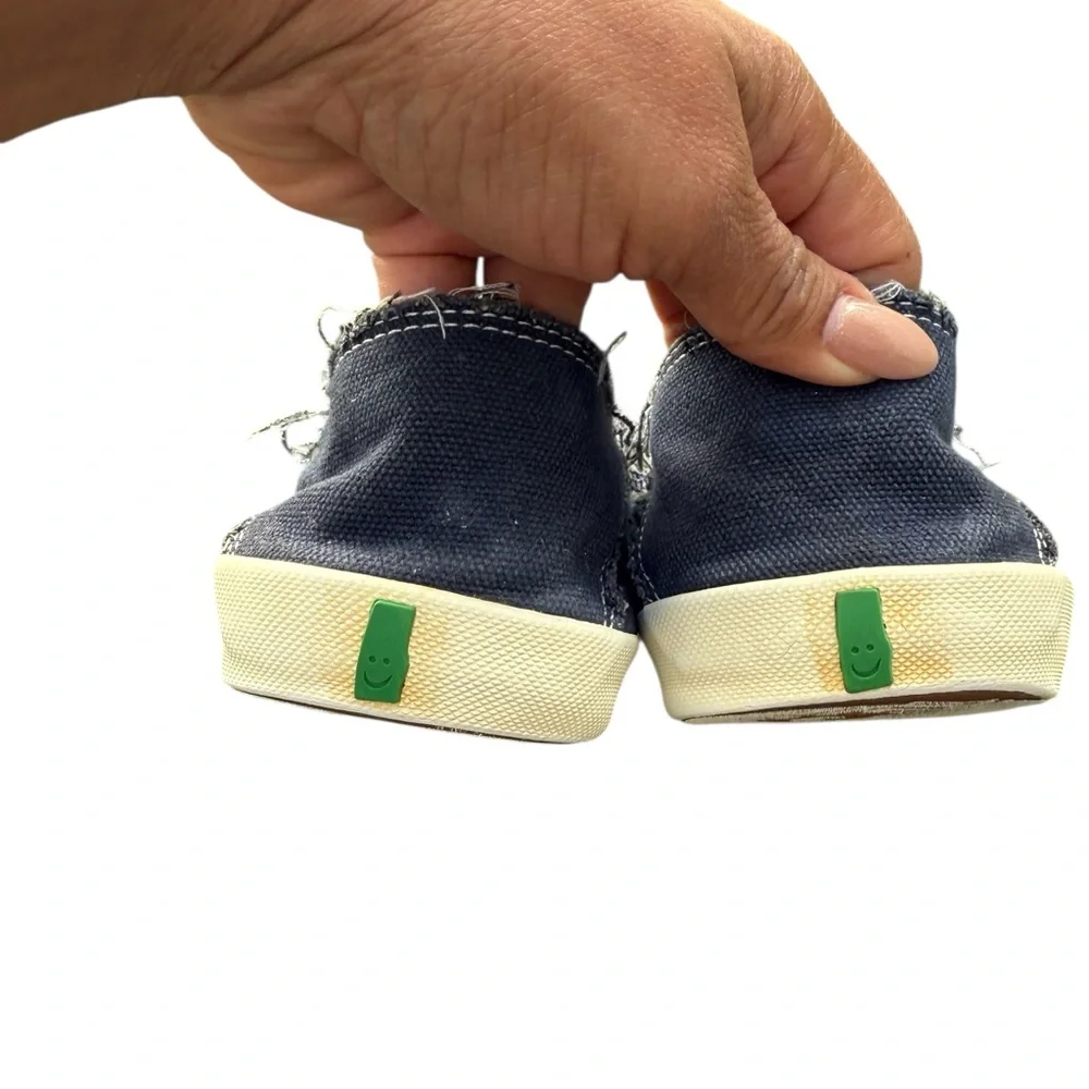 Sanuk Vagabond Sidewalk Surfers Slip On Loafers Men’s‎ Size 8 Navy Canvas